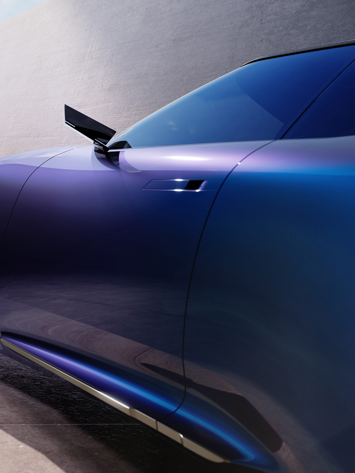 DS F3VER Concept in dichroitischem Blau